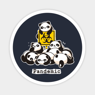 Funny Panda Pun - Pandemic 2020 - Social Distancing Magnet